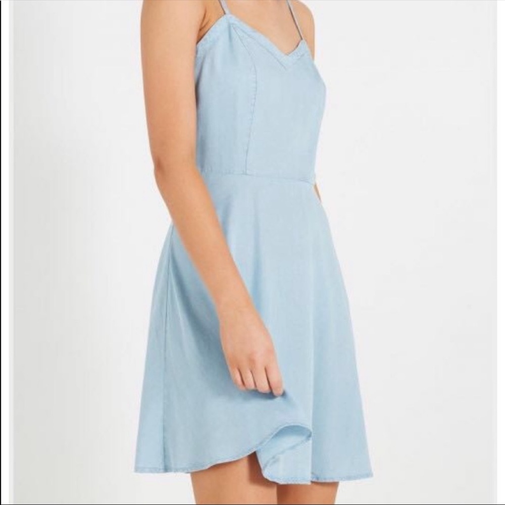Cotton On Light Blue Denim Style Dress